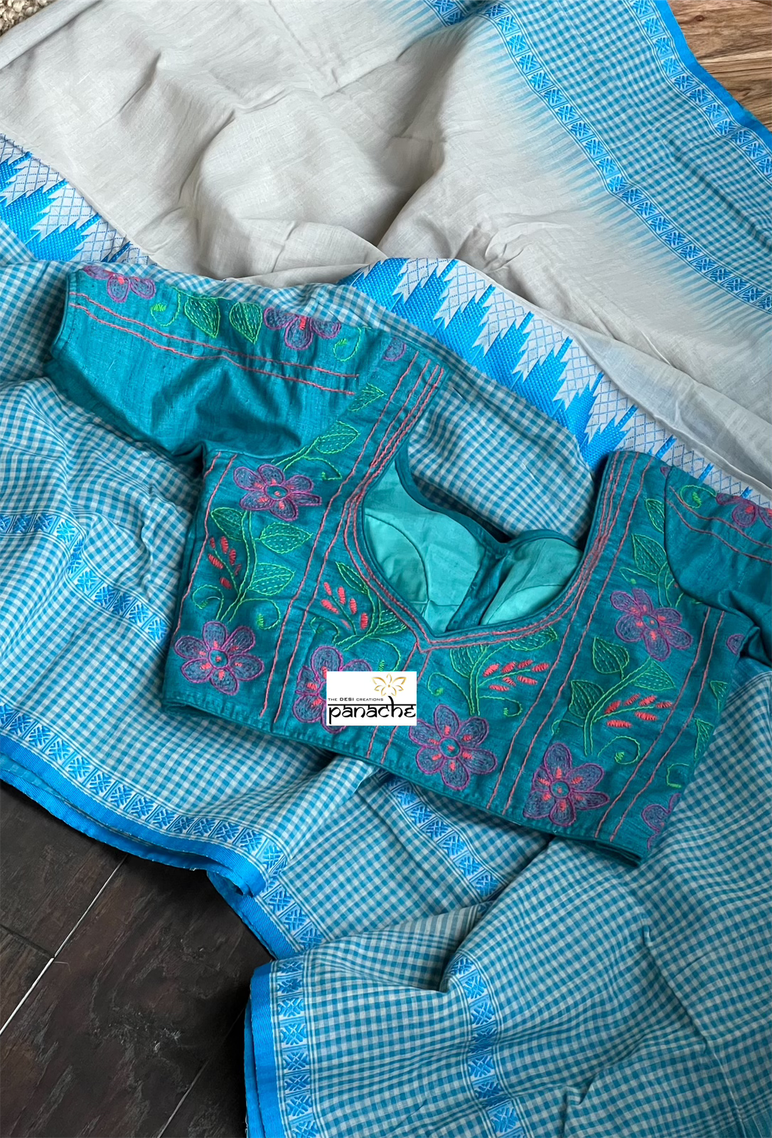 Designer Blouse - Raw Silk Embroidered