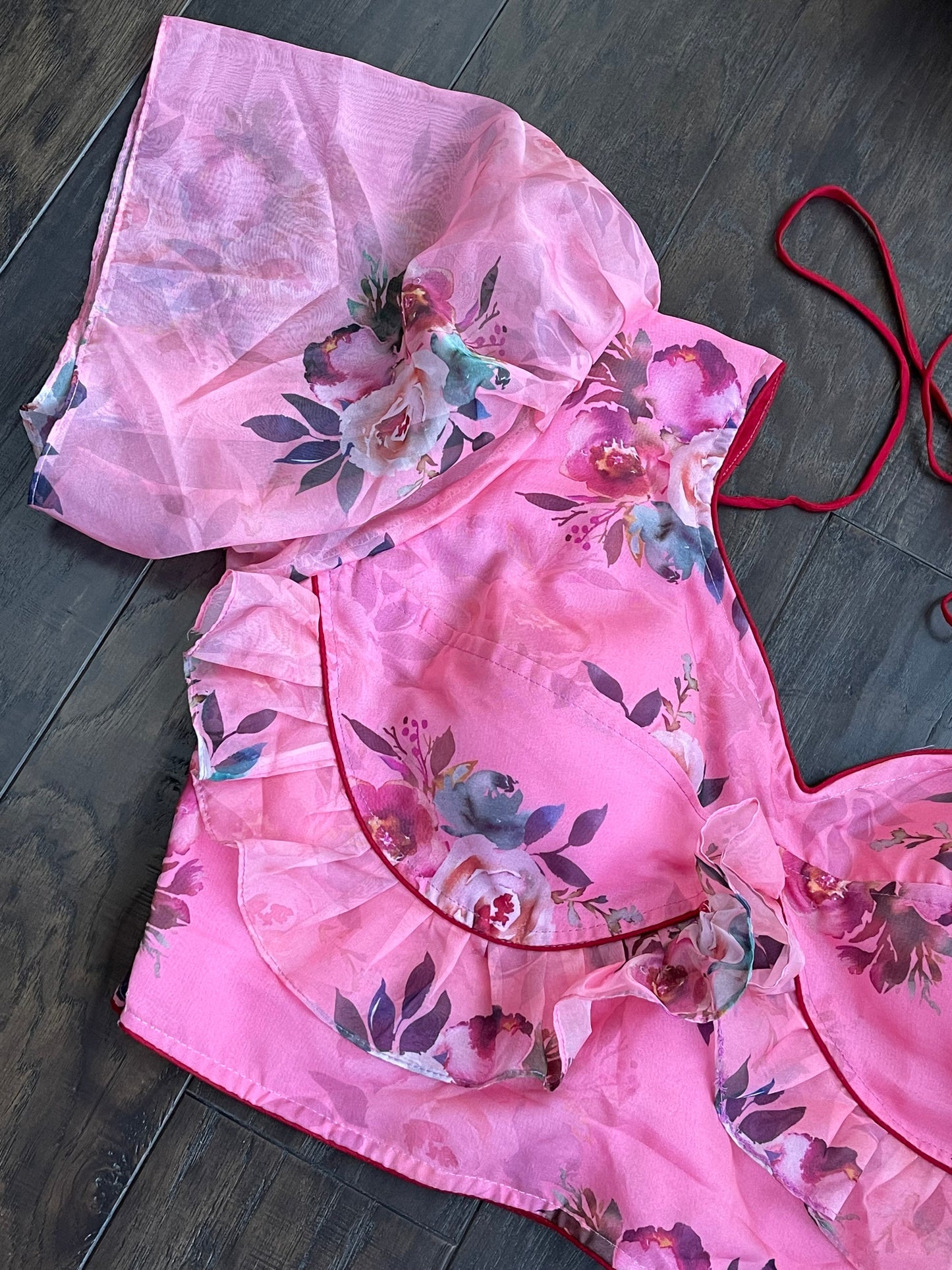 Designer Blouse - Pink Floral