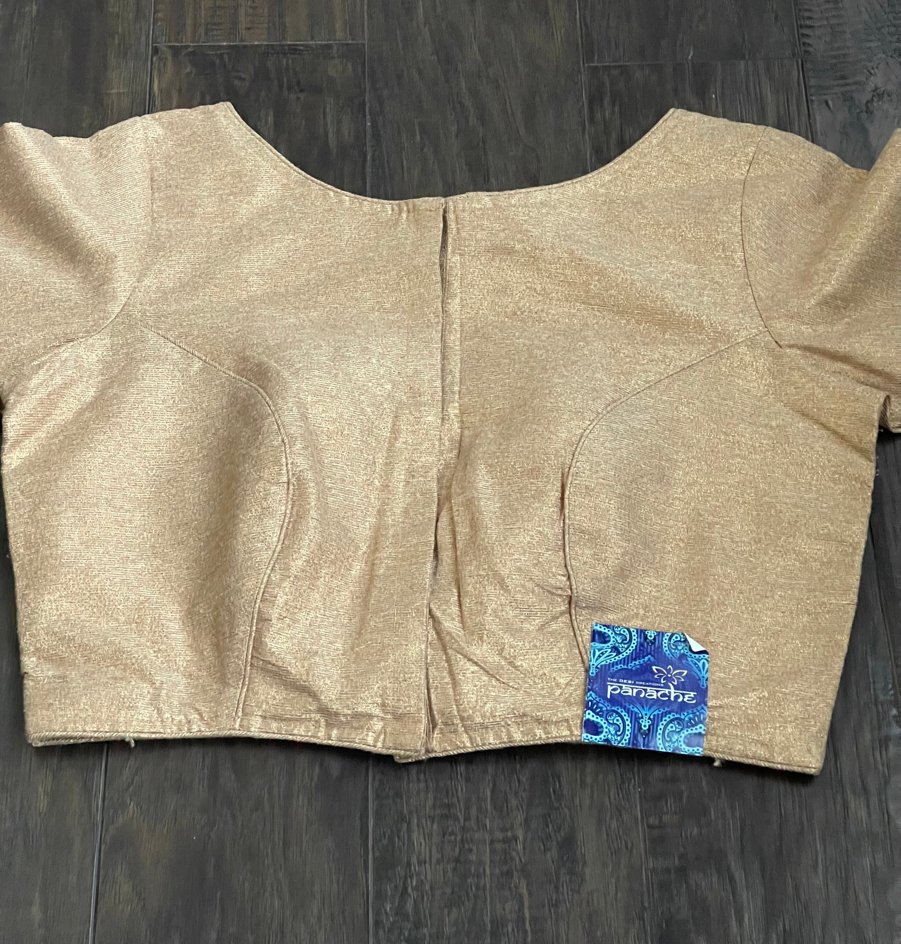 Designer Blouse - Golden Beige