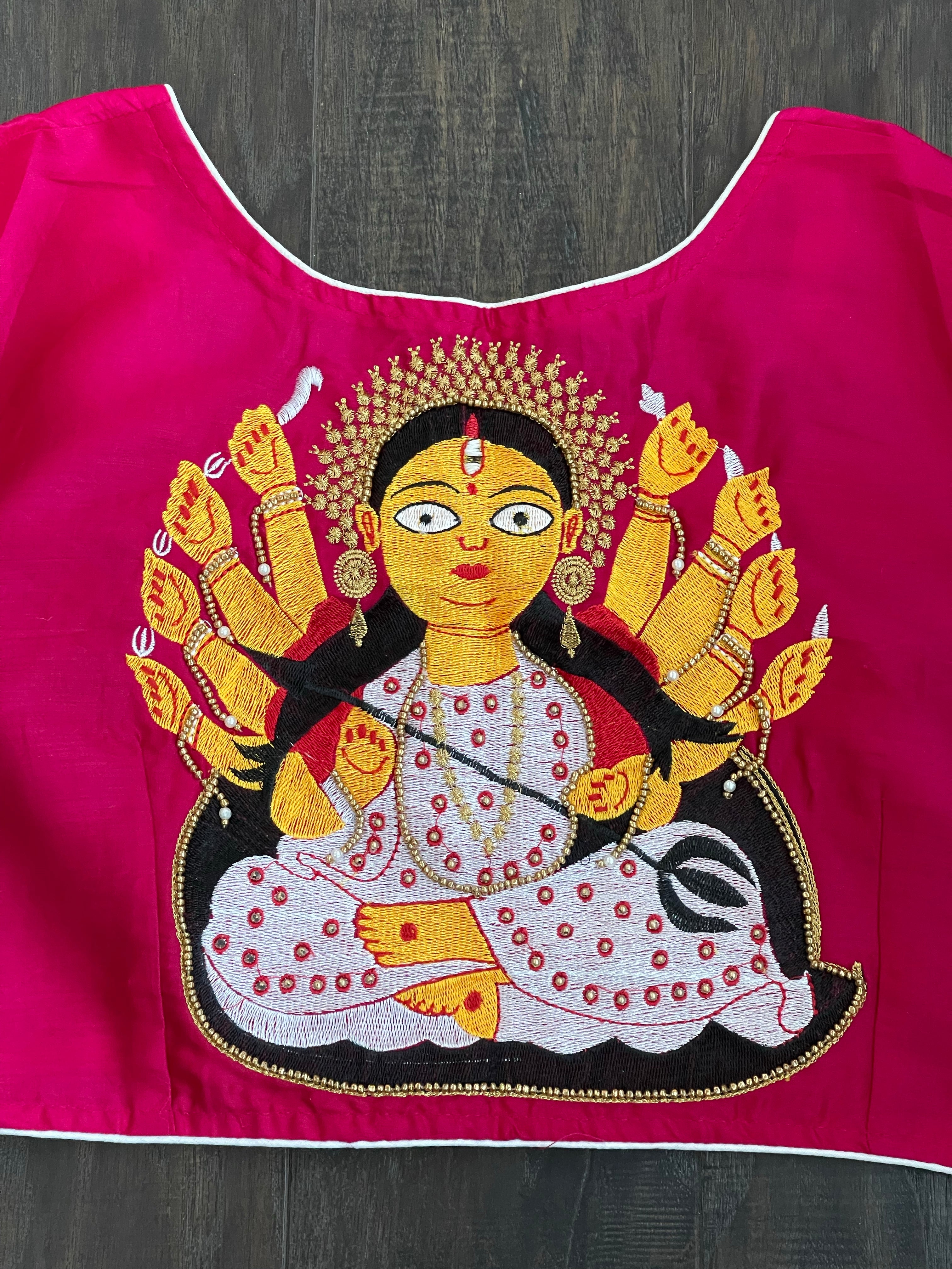 Designer Blouse - Pink Ma Durga
