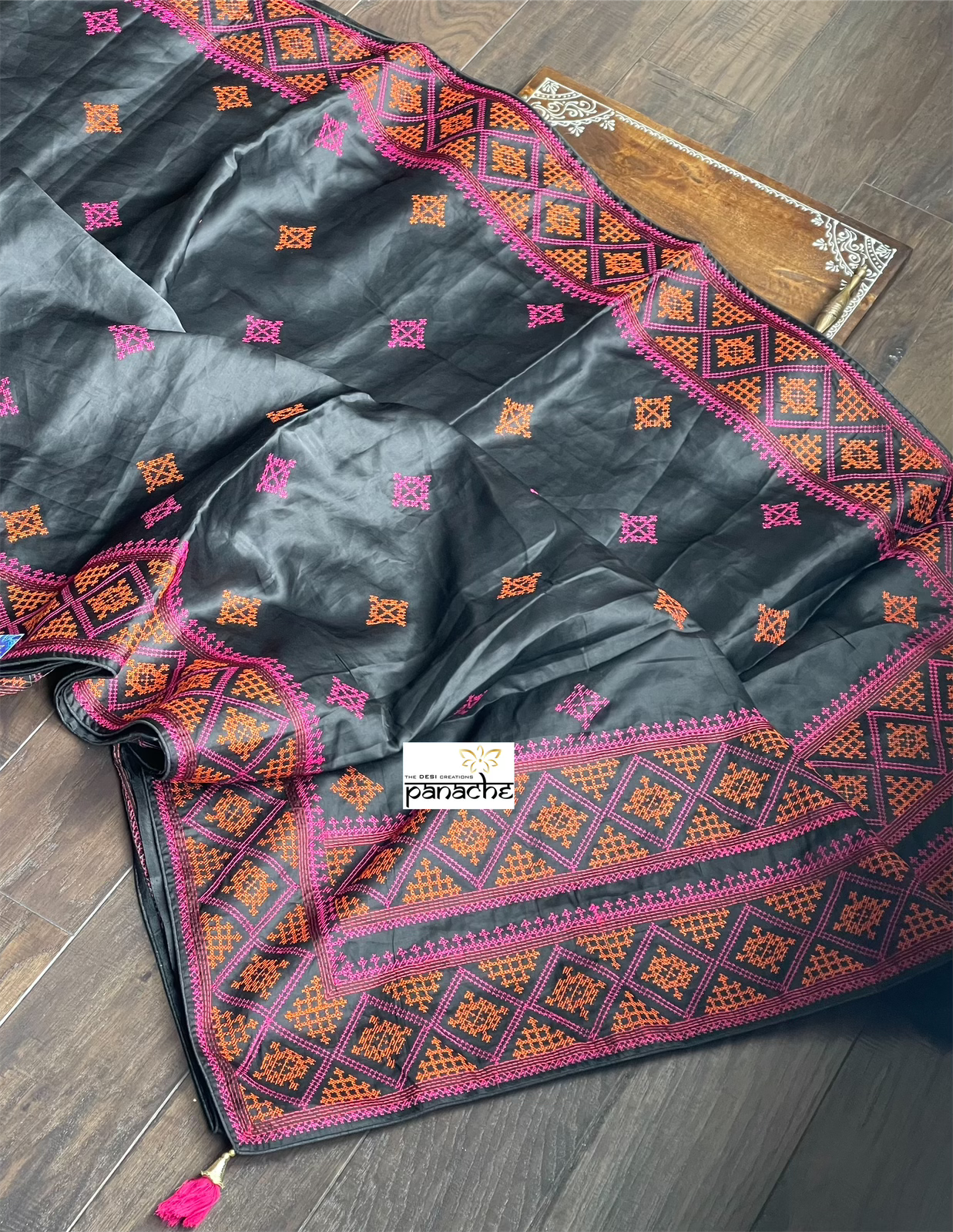 Designer Soft Silk - Black Cross Stitch