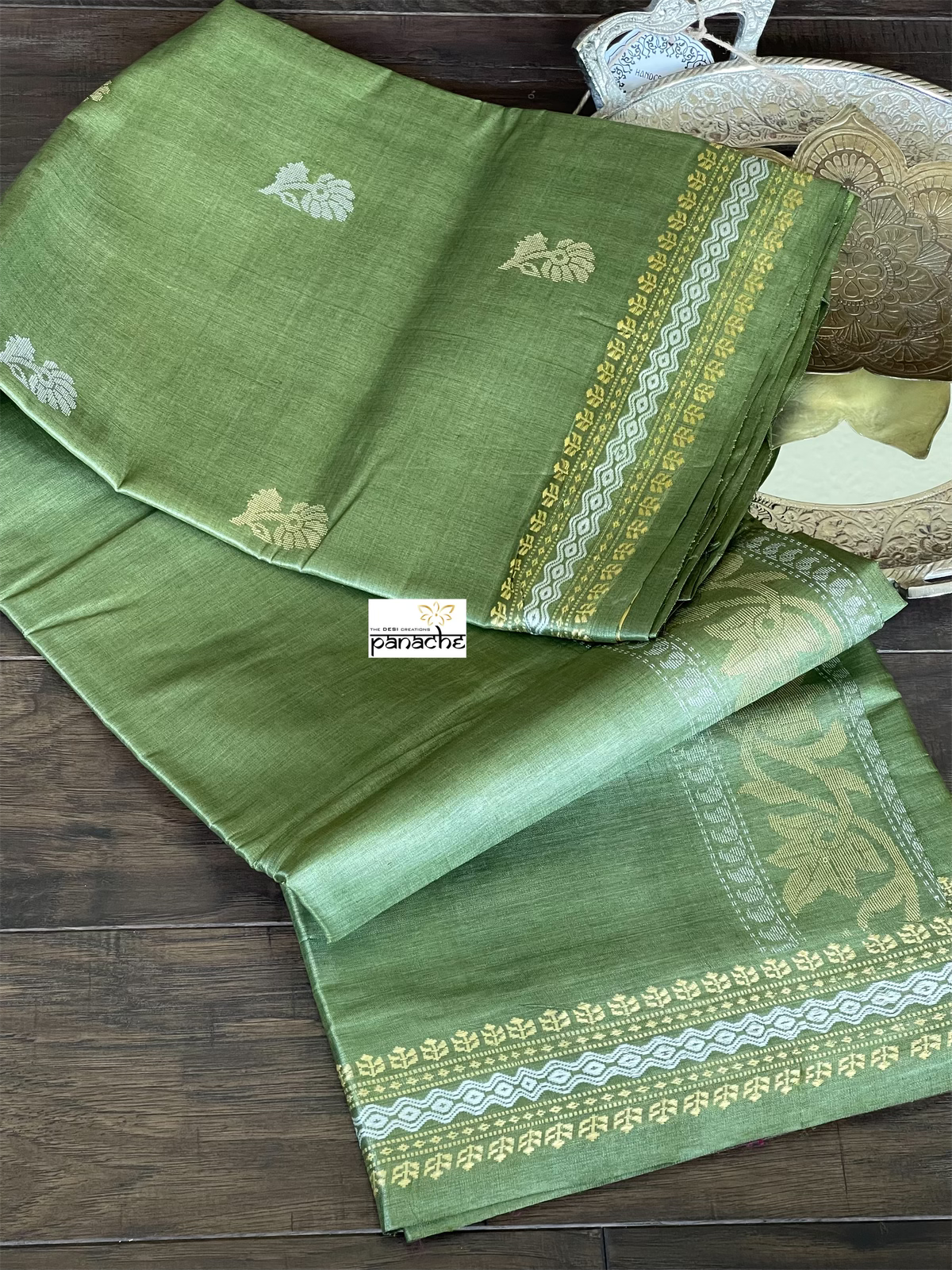 Pure Tussar Silk Woven - Green