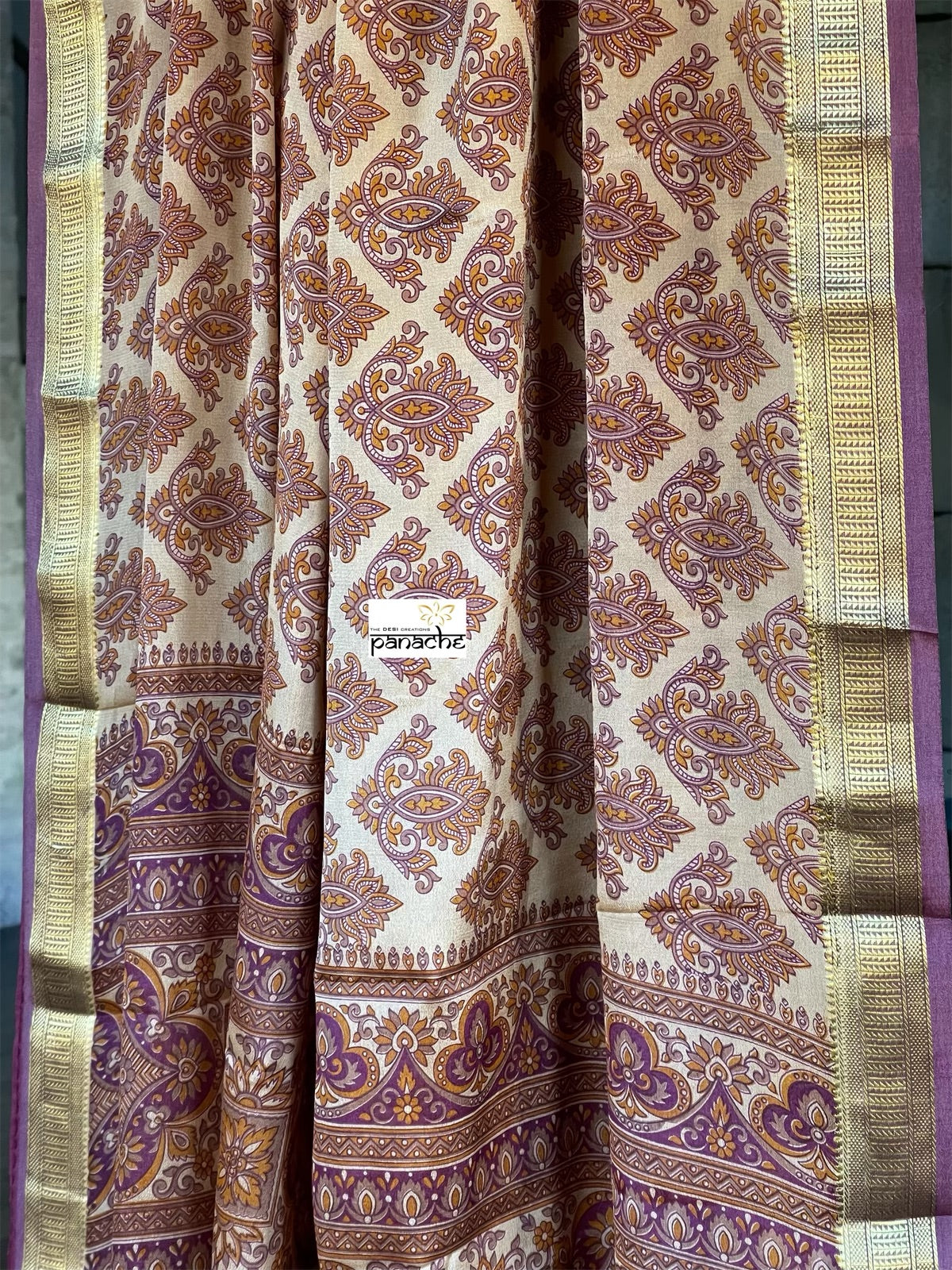 Pure Mysore Silk - Sandalwood Purple
