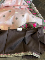 Designer Cotton Silk - Light Pink Brown
