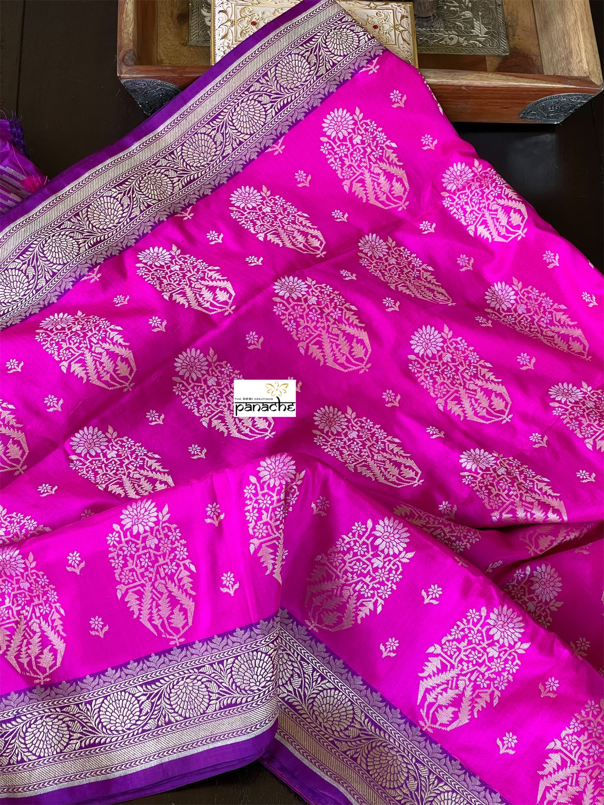 Pure Silk Banarasi - Magenta Purple