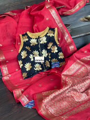 Designer Blouse - Black Lotus