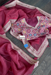 Designer Saree Blouse Pair - Maroon