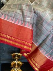 Gadwal SICO - Grey Red Checkered