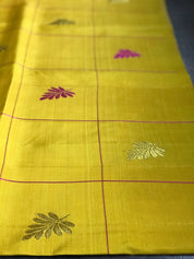 Silk Kanjivaram - Yellow Pink