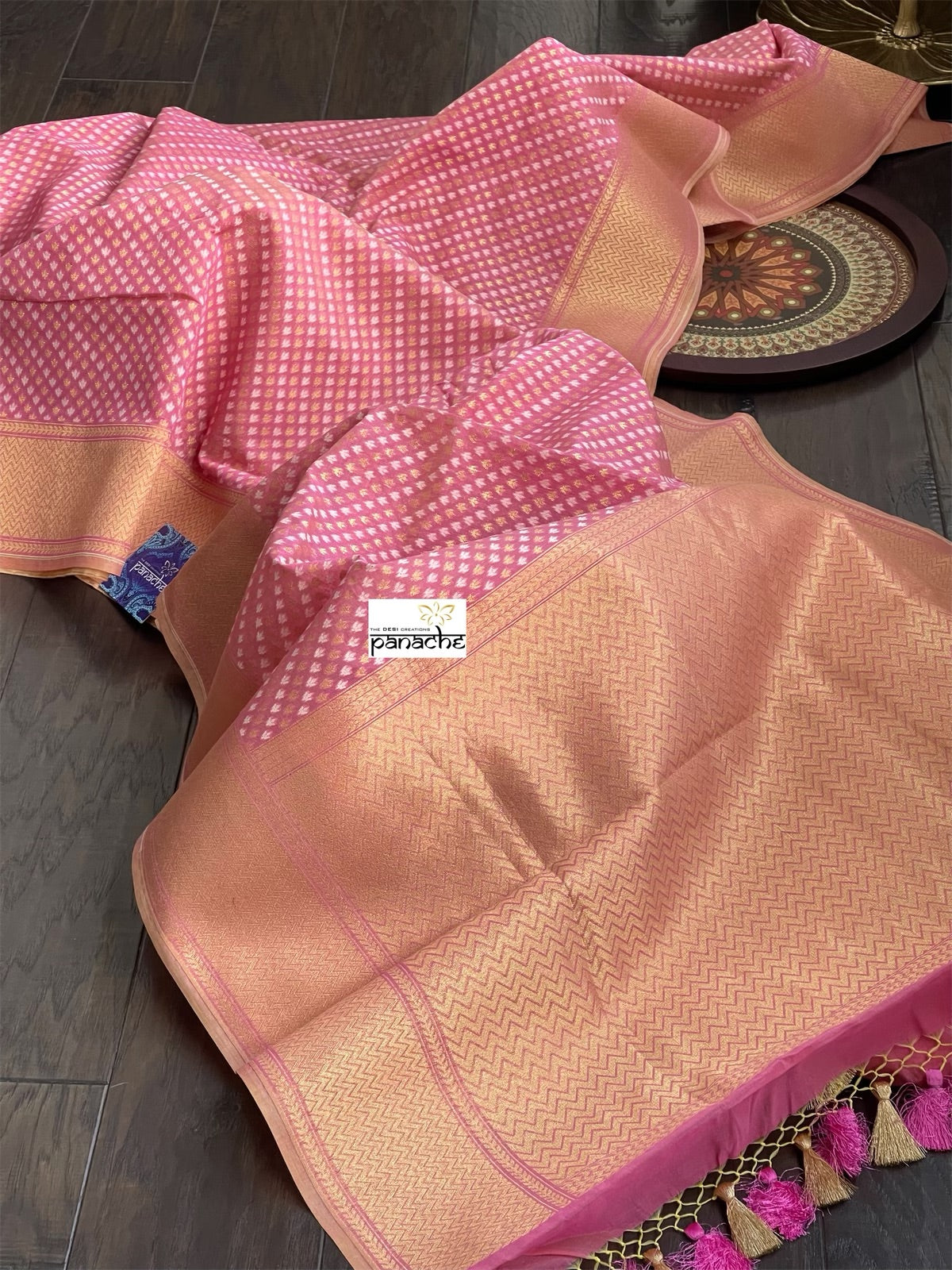 Cotton Silk Banarasi - Light Pink