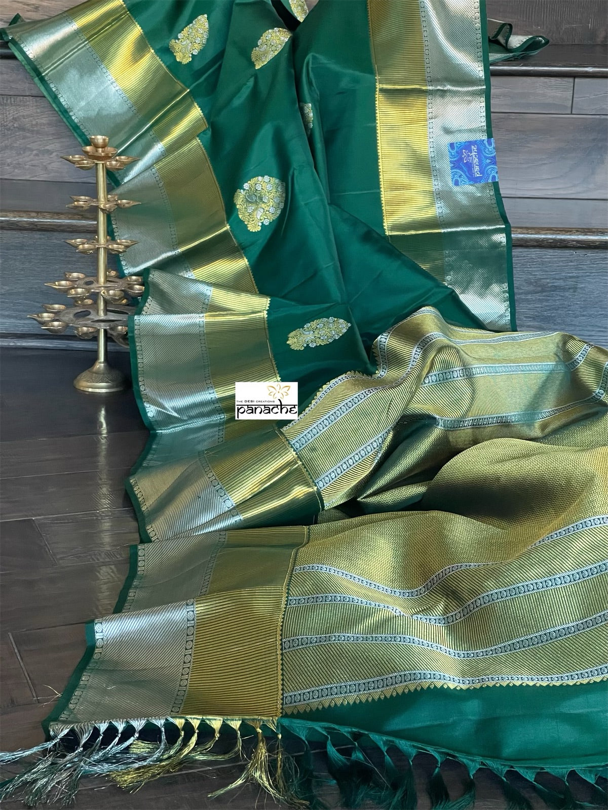 Silk Kanjivaram - Bottle Green