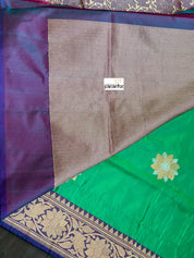 Pure Silk Banarasi - Sea Green Kadwa Woven
