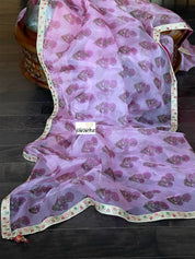 Designer Organza Floral - Light Pink