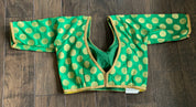 Designer Blouse - Green Yellow