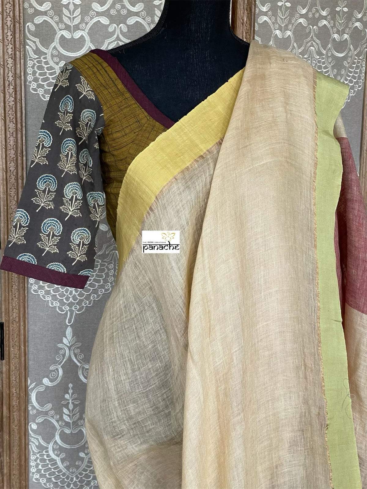 Linen Handloom - Wheat color