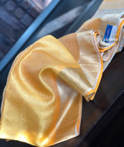 Tissue Silk - Golden Yellow Gicha Pallu