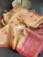 Tissue Tussar Silk - Golden Sandalwood