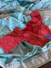 Designer Blouse - Red Banarasi Motifs