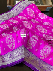 Pure Silk Banarasi - Magenta Purple