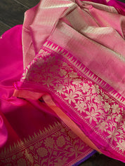 Katan Silk Banarasi - Magenta Purple