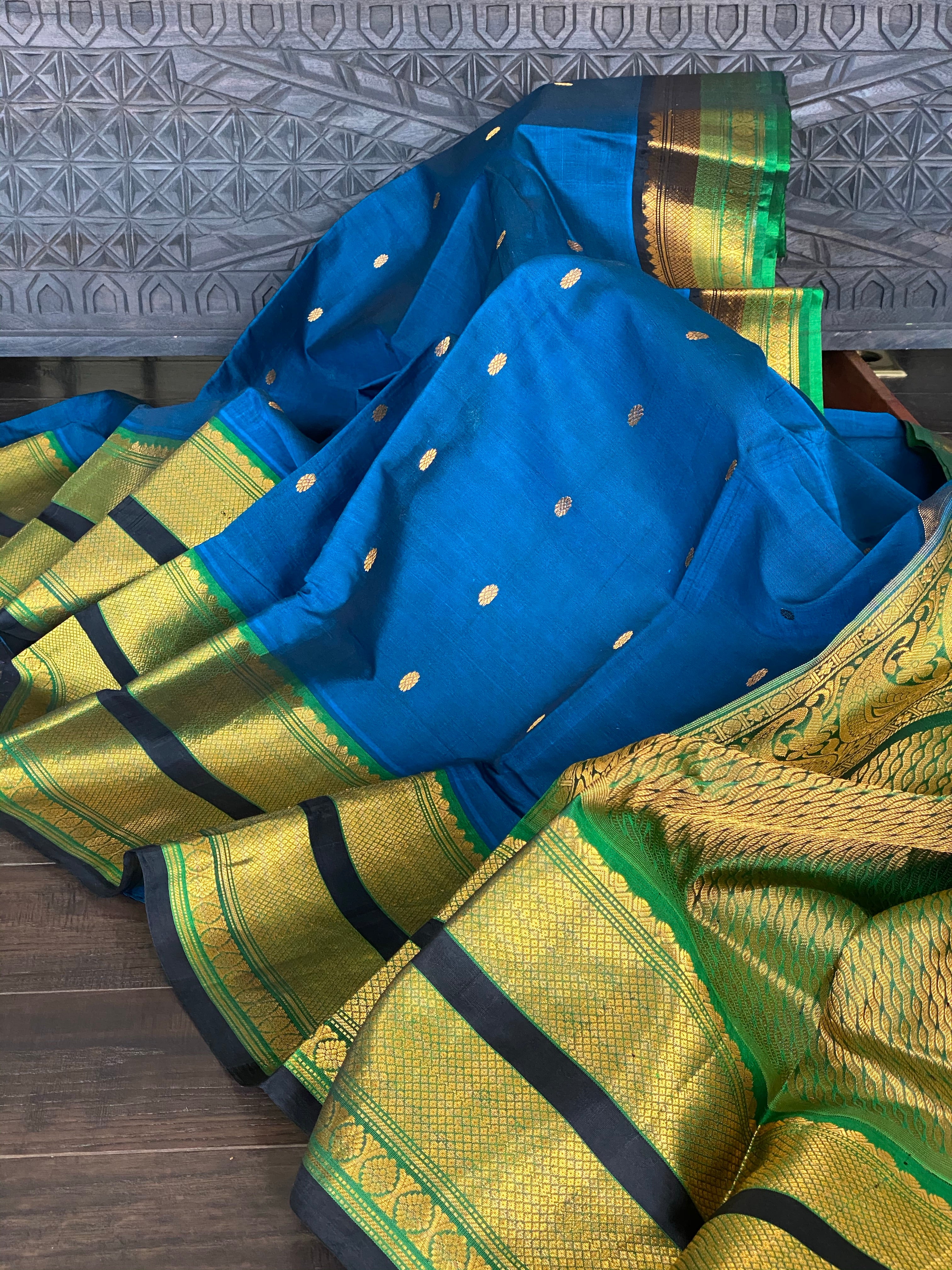 Gadwal Sico - Teal Blue Green