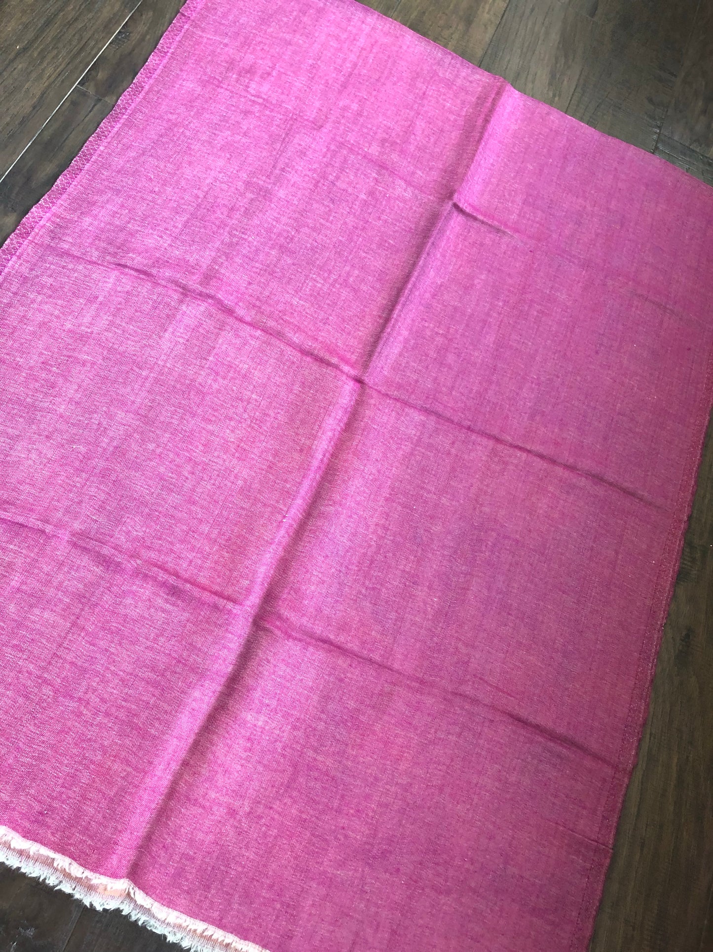 Pure Pashmina Stole - Magenta Pink Reversible