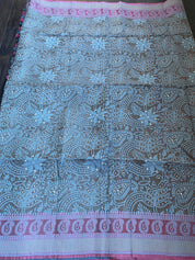 Organza Silk Banarasi - Grey Resham Woven