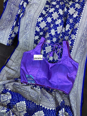 Designer Blouse - Purple Raw Silk