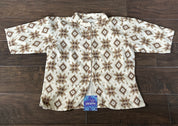 Designer Blouse - Beige Brown Ikat