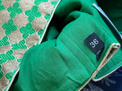 Designer Blouse - Green Brocade