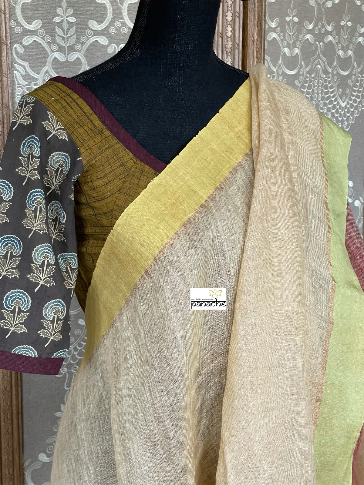 Linen Handloom - Wheat color