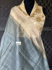 Tassur by Tissue Silk Banarasi - Grey Golden
