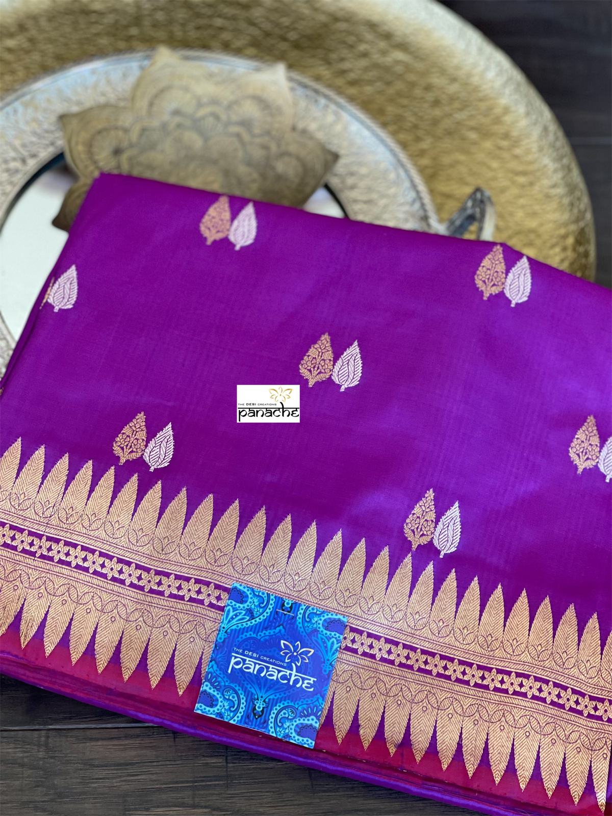 Pure Silk Kadwa Banarasi - Purple