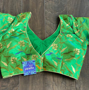 Designer Blouse - Green Meenakari