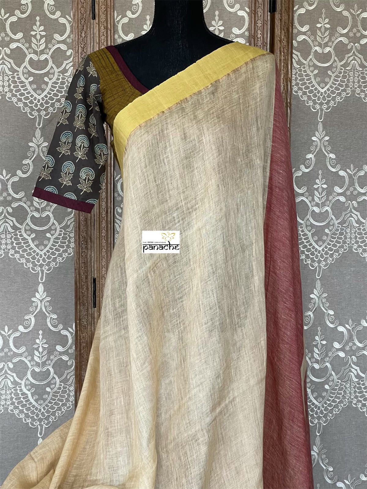 Linen Handloom - Wheat color