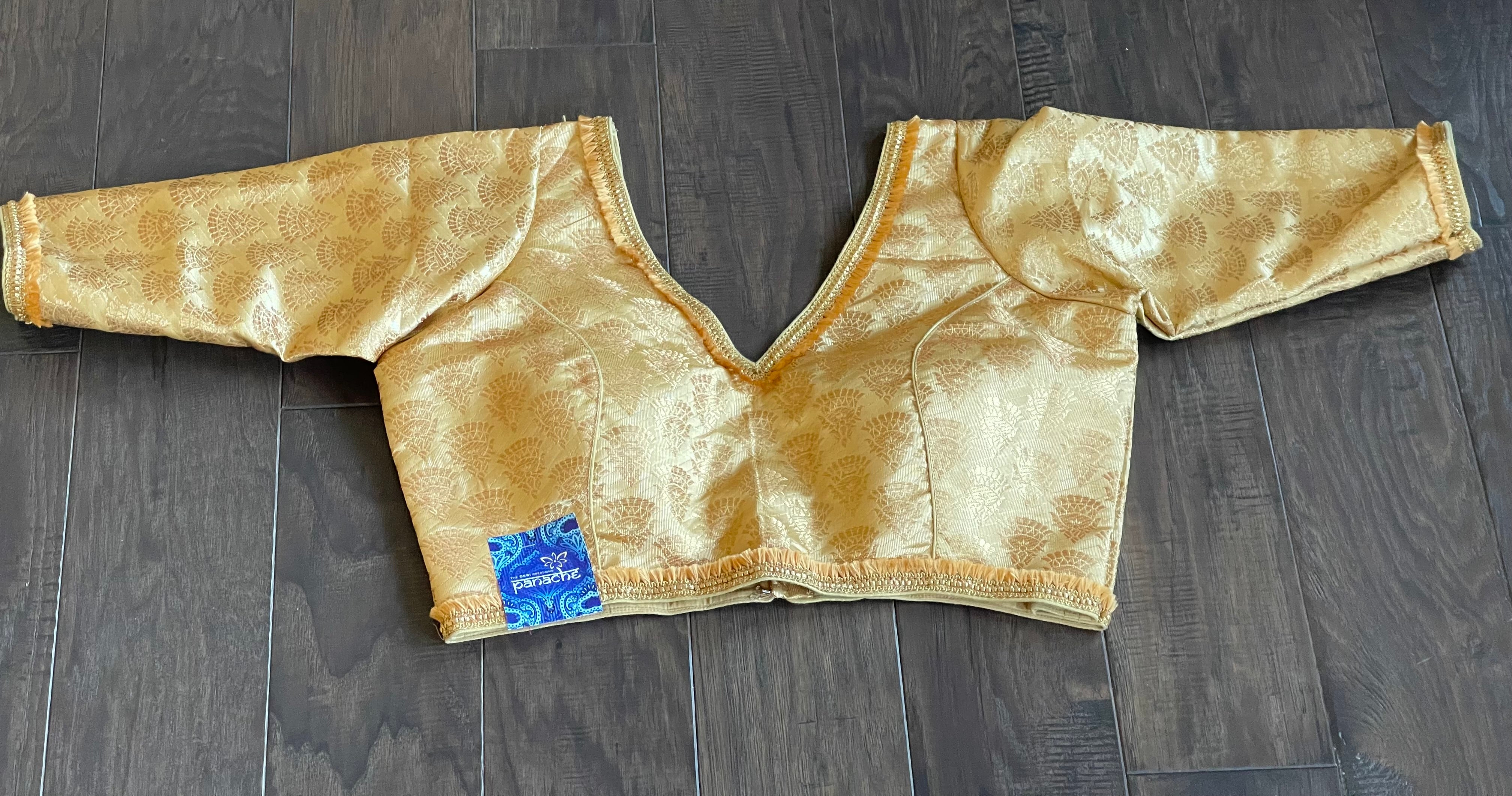 Designer Blouse - Gold Color