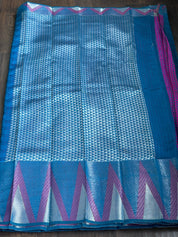 South Cotton Silk - Blue Magenta Pink