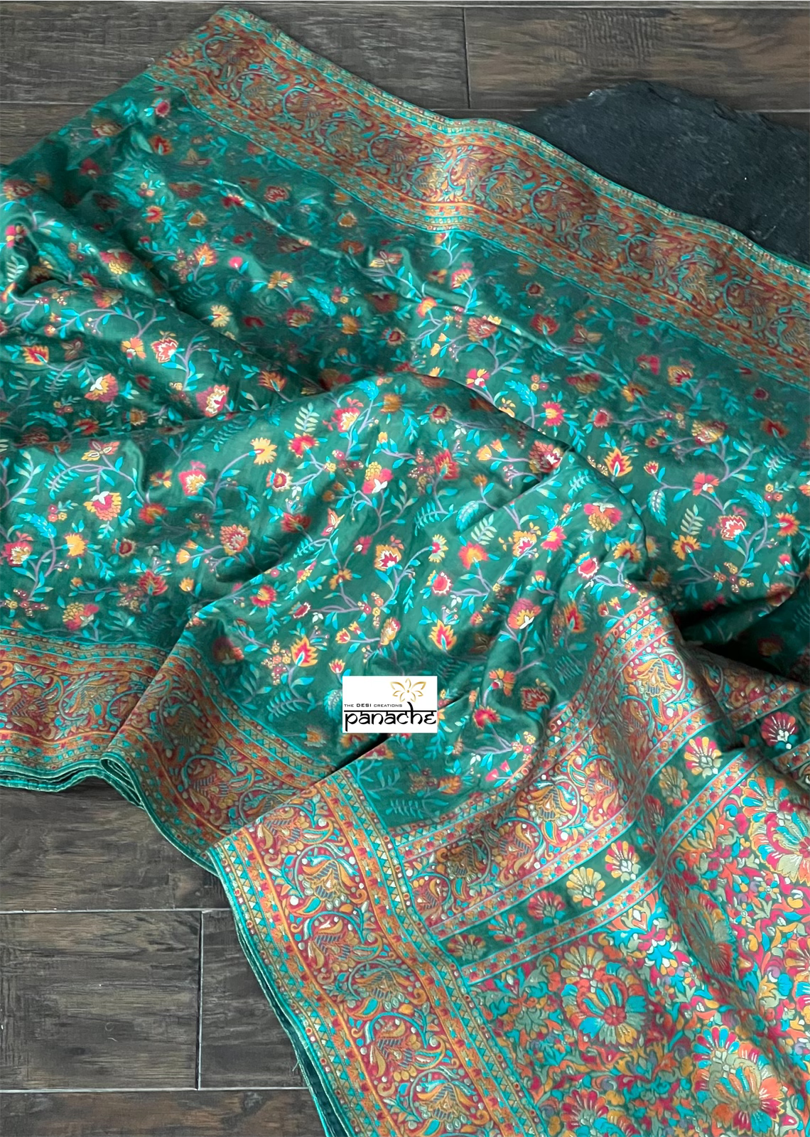 Pashmina Cotton Silk Woven - Green