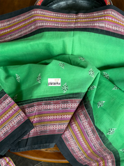 Pure Cotton Bomkai - Green Black