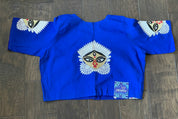 Designer Blouse - Royal Blue Embroidered