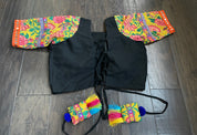 Designer Blouse - Black Yellow
