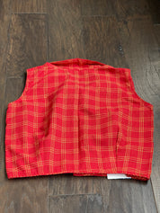 Designer Blouse - Red Checkered