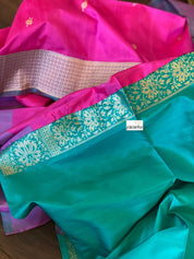 Pure Silk Banarasi - Shot Pink