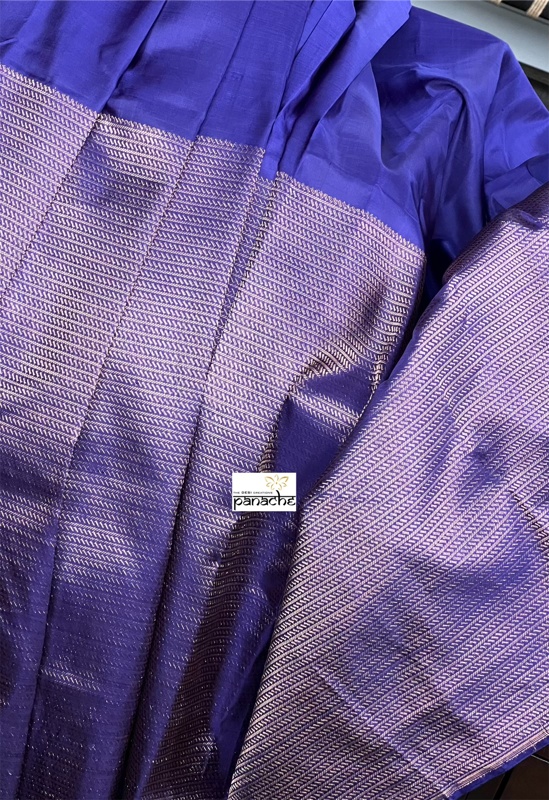 Pure Silk Kanjivaram - Purple Blue