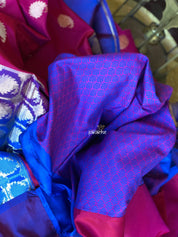 Pure Katan Silk Banarasi - Magenta Pink