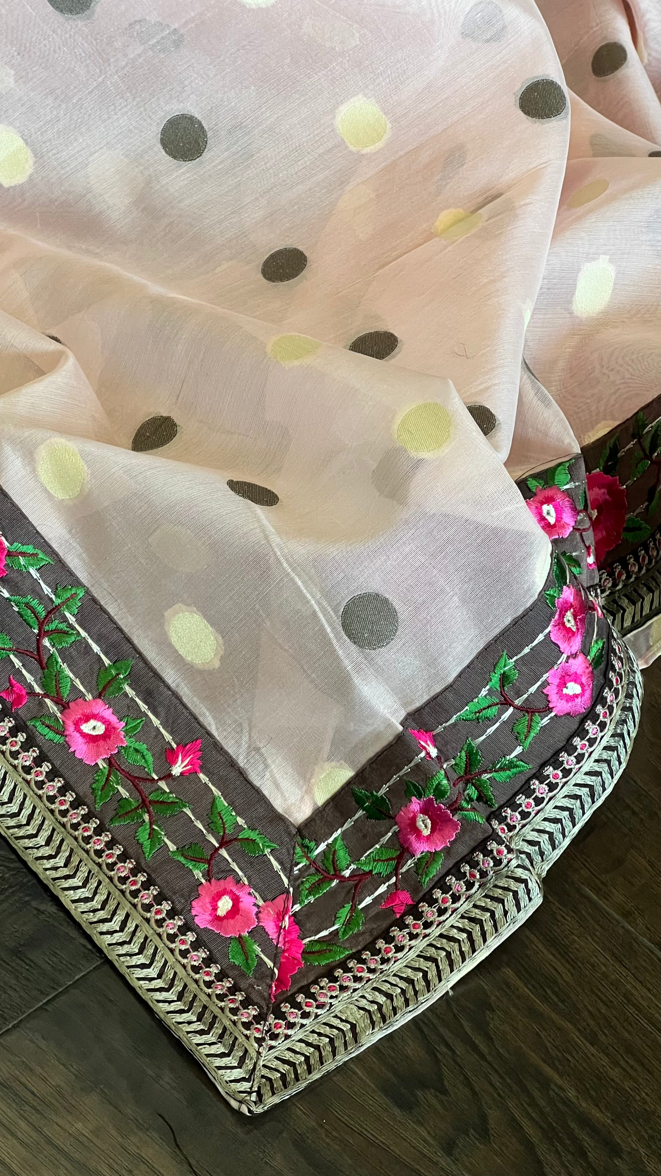 Designer Cotton Silk - Light Pink Brown