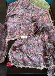 Designer Organza Satin - Multi color