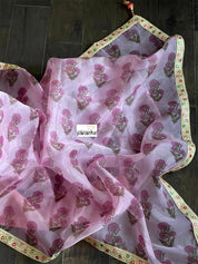 Designer Organza Floral - Light Pink