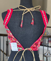 Designer Blouse - Maroon Red Pashmina Woven