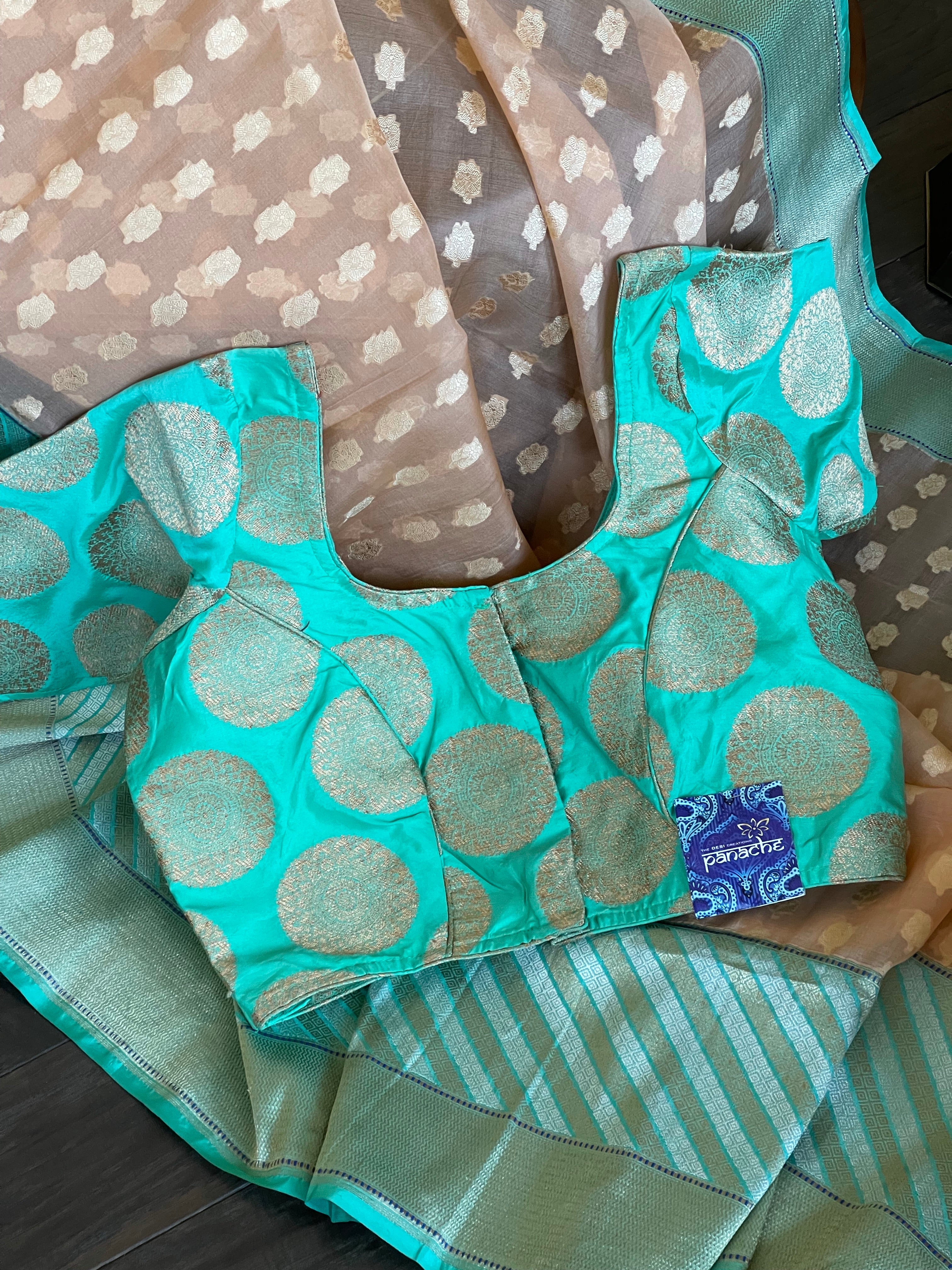 Designer Blouse - Sea Green